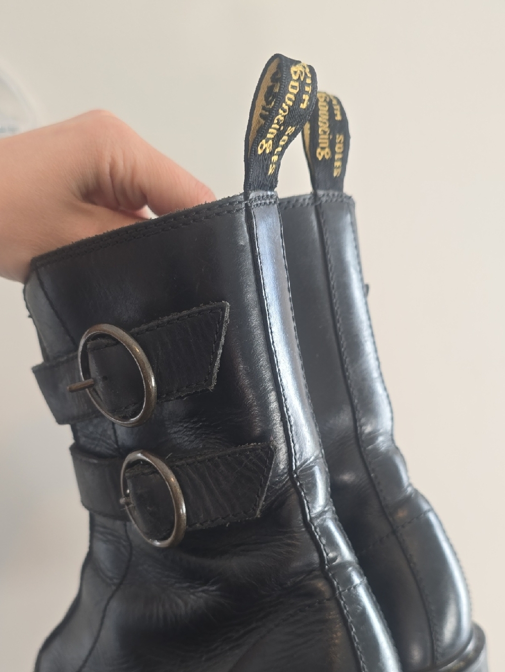 Dr Martens Tamela Women’s Black Leather Buckle Ankle Boots - Picture 3 of 10